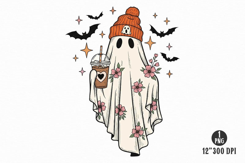 Retro Halloween Ghost Clipart Bundle - CraftNest - Digital Crafting and Art