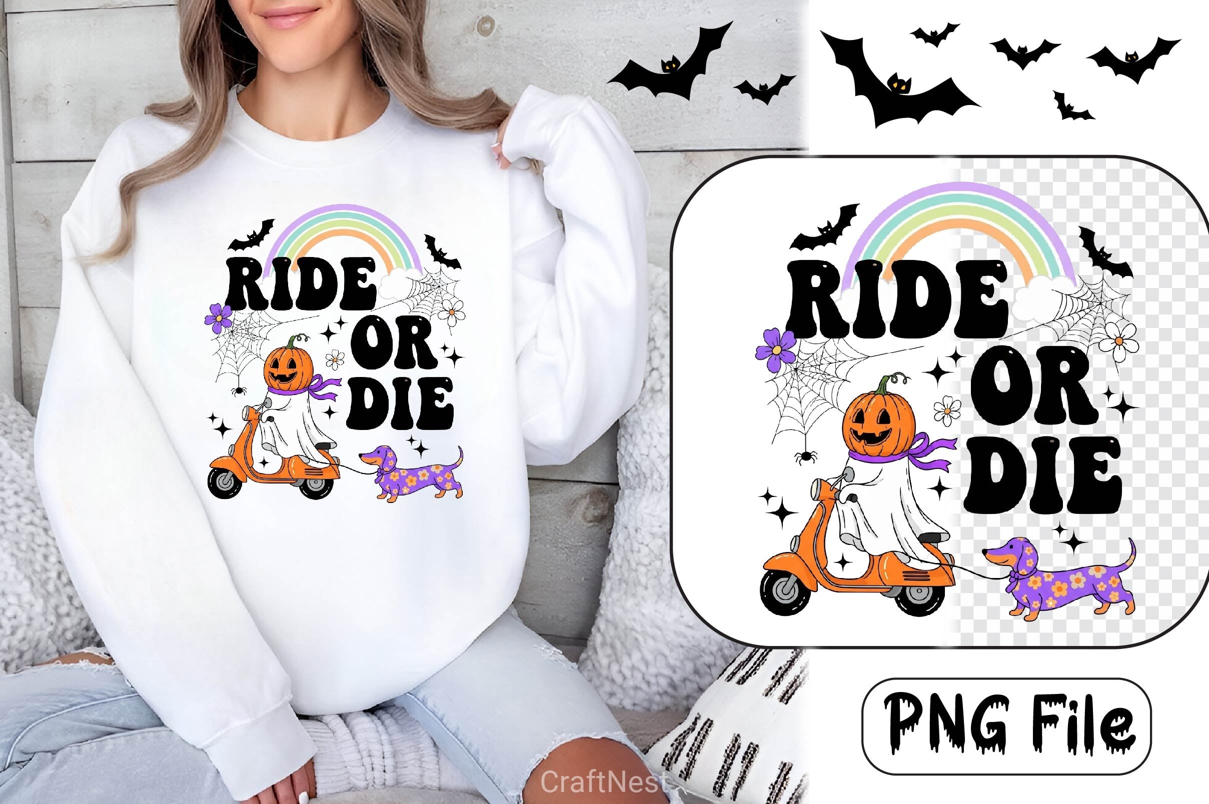 Groovy Halloween Clipart Bundle 11 - CraftNest - Digital Crafting and Art