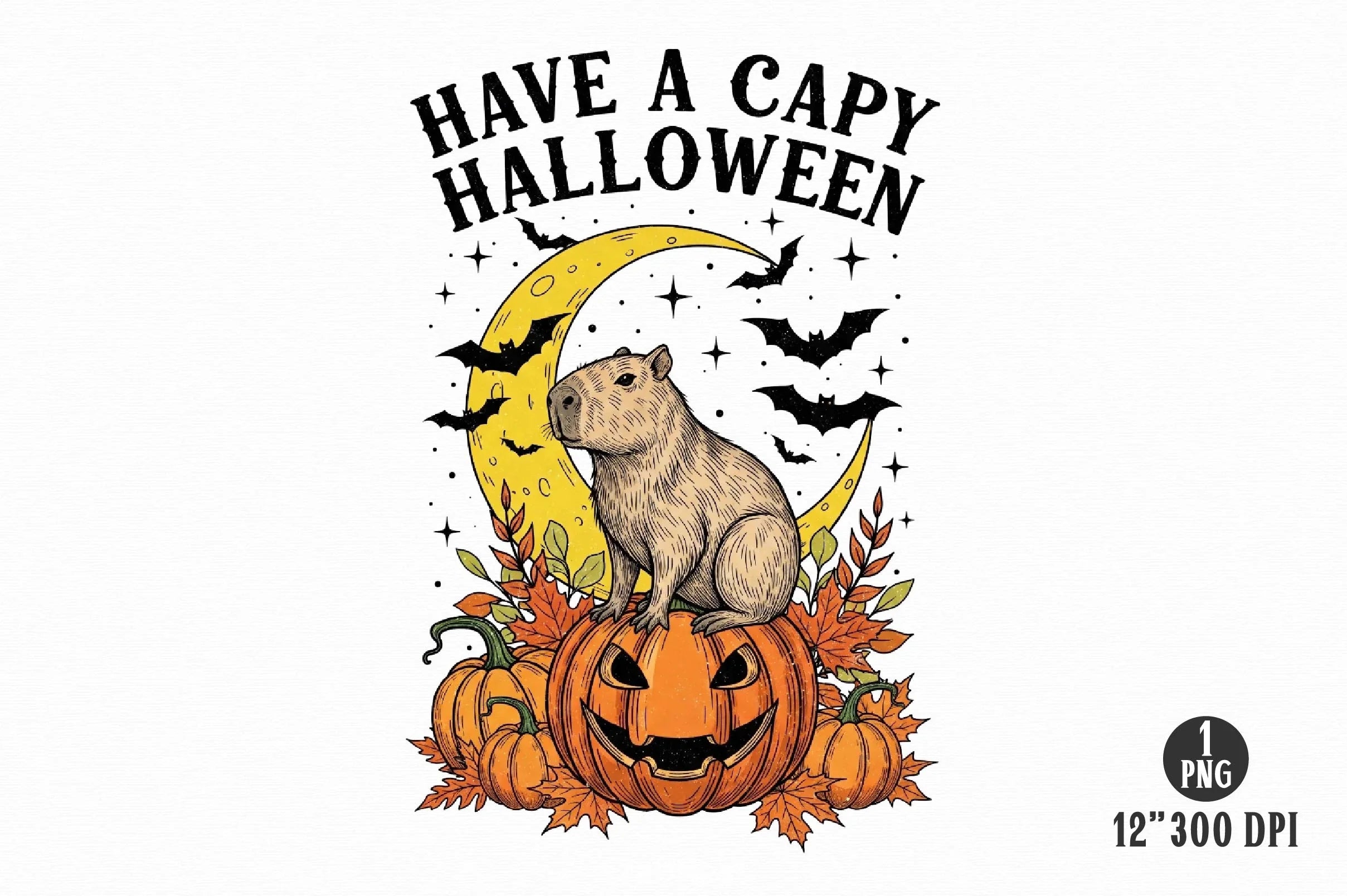 Halloween Capybara Clipart Bundle 9 - CraftNest - Digital Crafting and Art