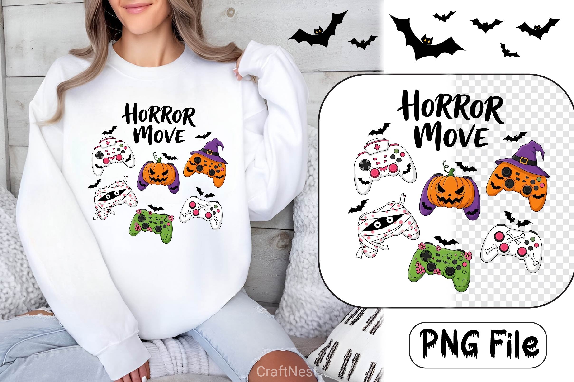 Groovy Halloween Clipart Bundle 23 - CraftNest - Digital Crafting and Art