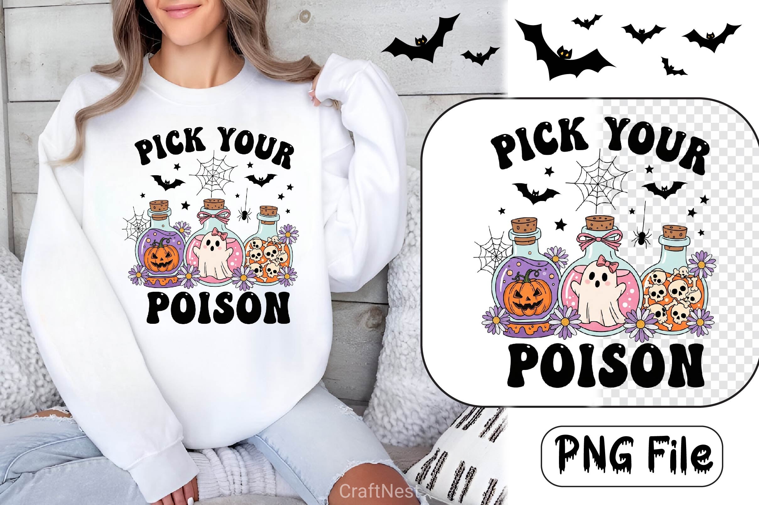 Groovy Halloween Clipart Bundle 6 - CraftNest - Digital Crafting and Art