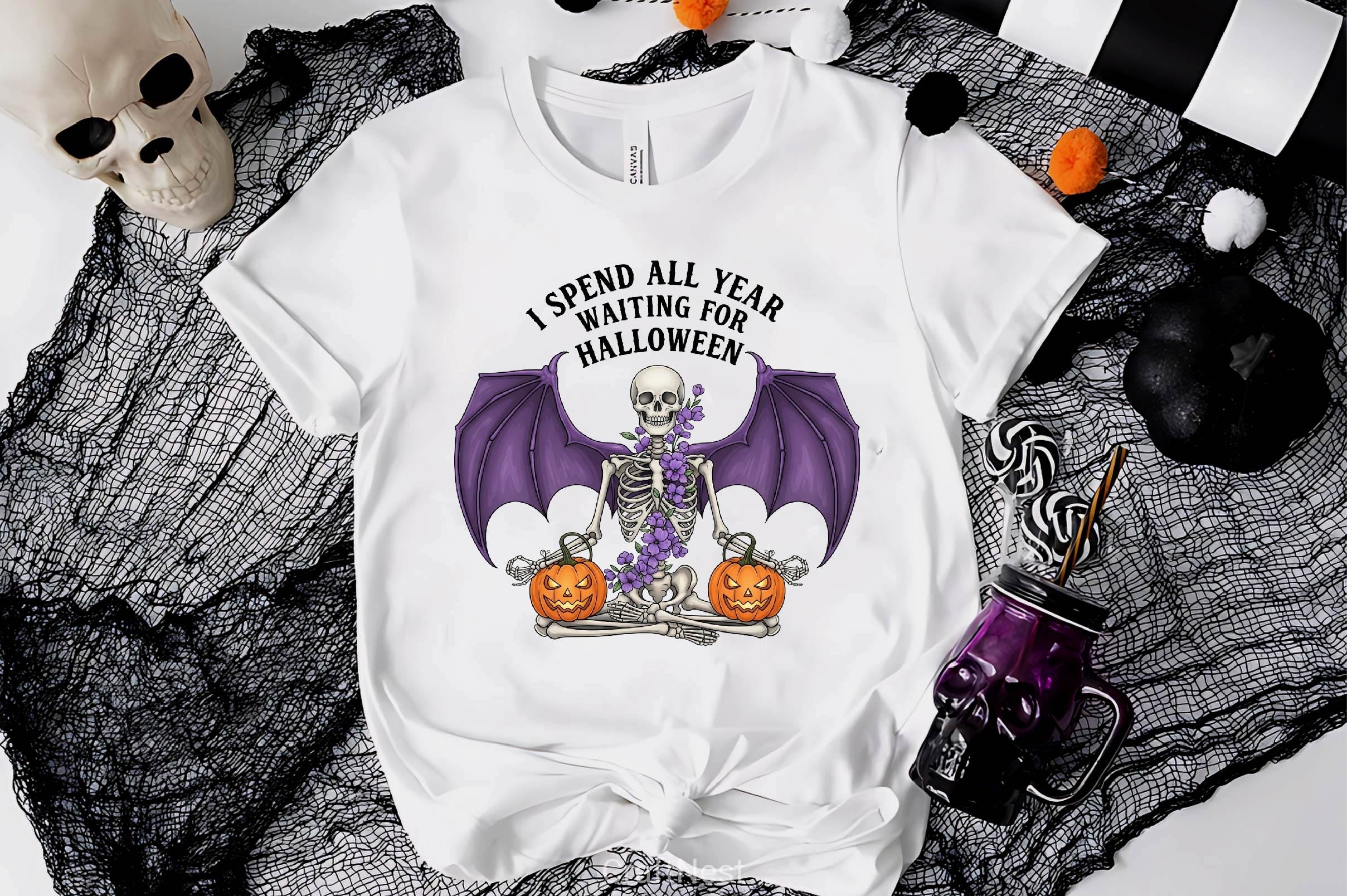 Skeleton Halloween Quote Clipart Bundle 9 - CraftNest - Digital Crafting and Art