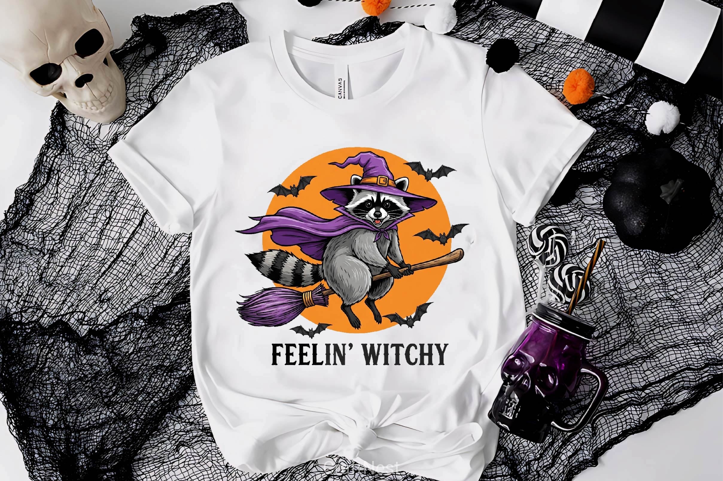 Vintage Halloween Raccoon Clipart Bundle - CraftNest - Digital Crafting and Art