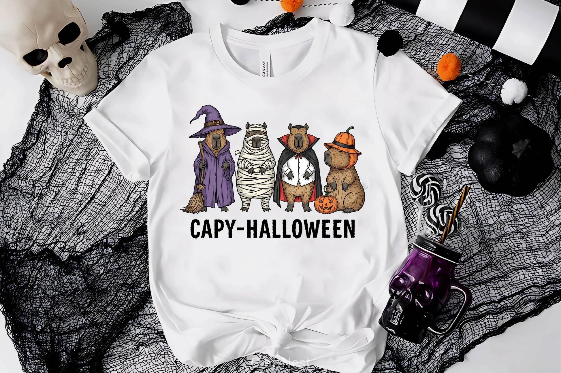 Halloween Capybara Clipart Bundle13 - CraftNest - Digital Crafting and Art