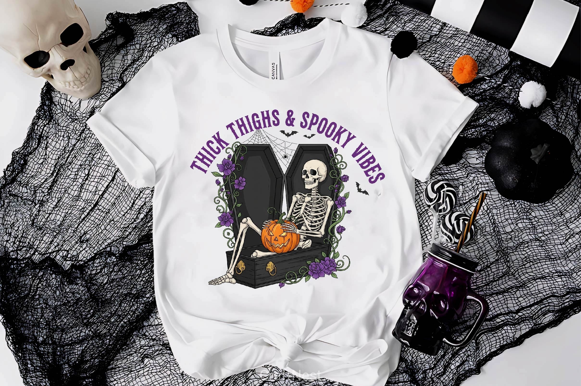 Skeleton Halloween Quote Clipart Bundle 1 - CraftNest - Digital Crafting and Art