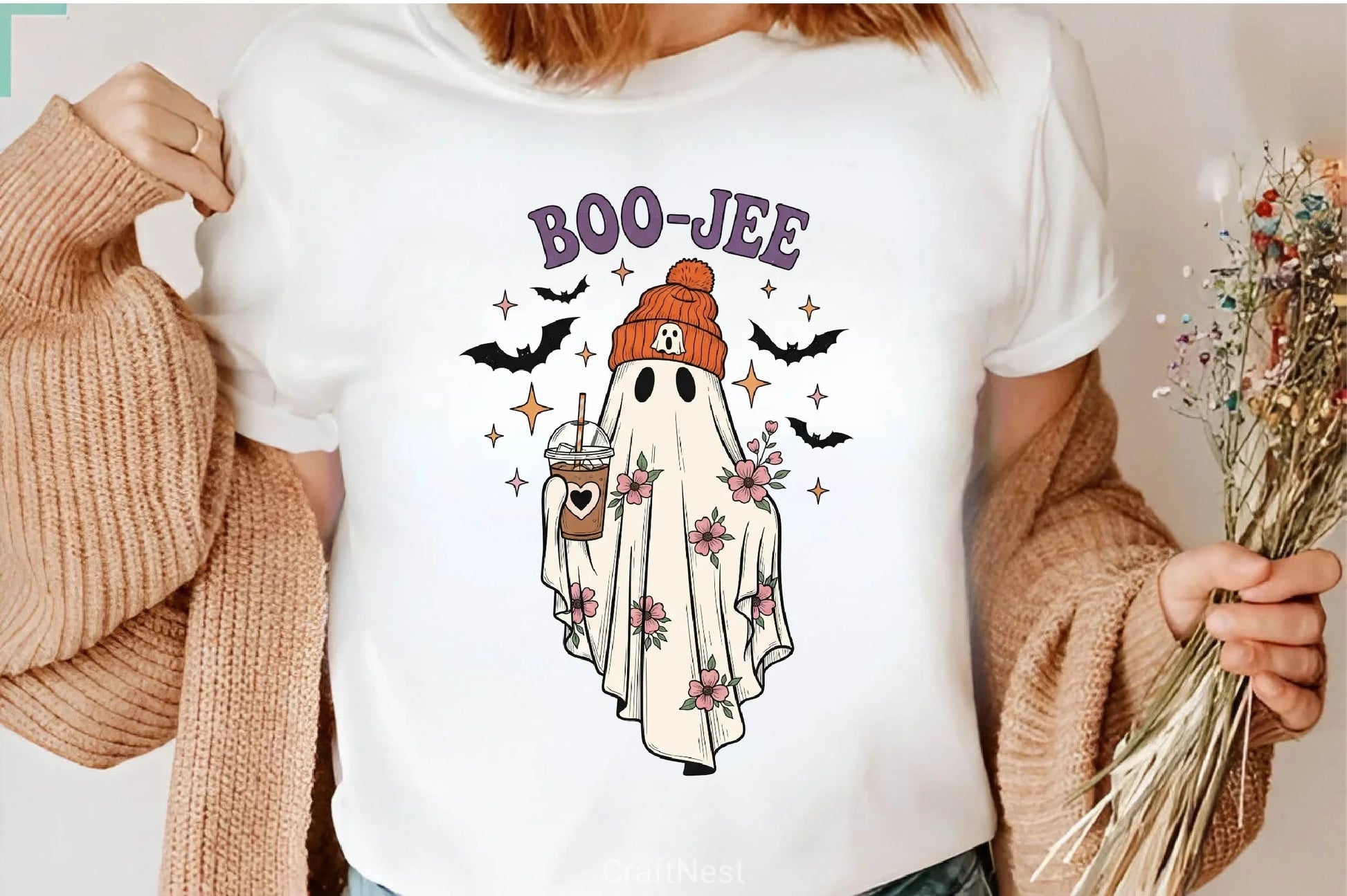 Retro Halloween Ghost Clipart Bundle - CraftNest - Digital Crafting and Art