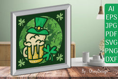St. Patrick's Day 3D Shadow Box Papercut SVG Bundle - CraftNest - Digital Crafting and Art