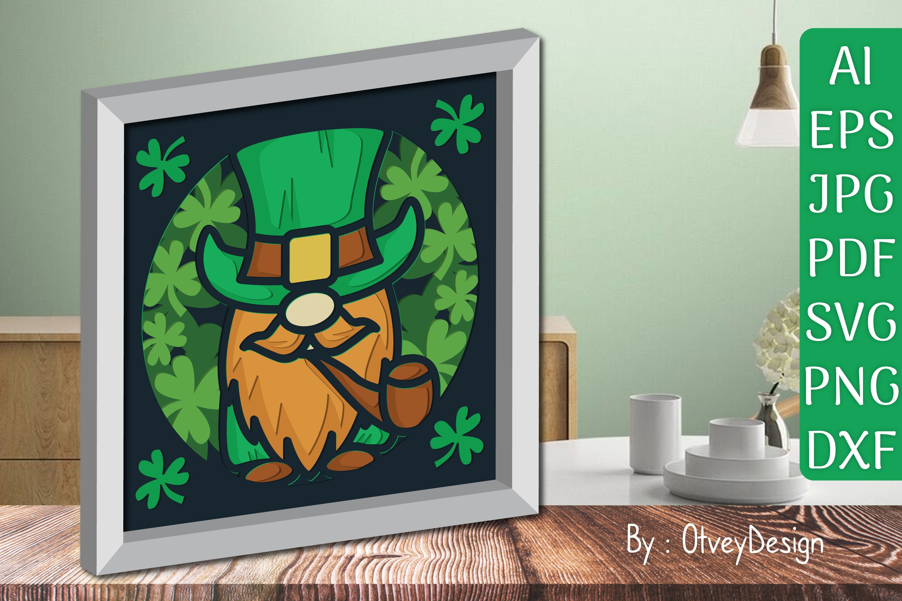 St. Patrick's Day 3D Shadow Box Layered Papercut SVG Bundle 3 - CraftNest - Digital Crafting and Art