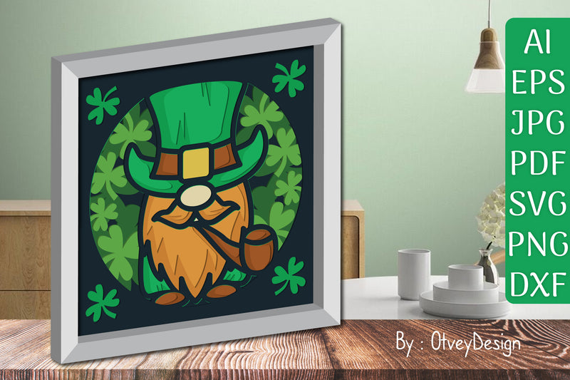 St. Patrick's Day 3D Shadow Box Layered Papercut SVG Bundle 3 - CraftNest - Digital Crafting and Art
