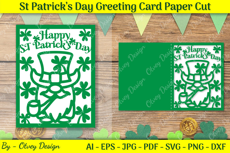 St. Patrick's Day Card SVG Bundle 7 - CraftNest - Digital Crafting and Art