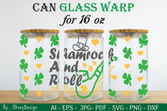 St Patrick's Day 16oz Can Glass Wrap SVG Bundle 4 - CraftNest - Digital Crafting and Art