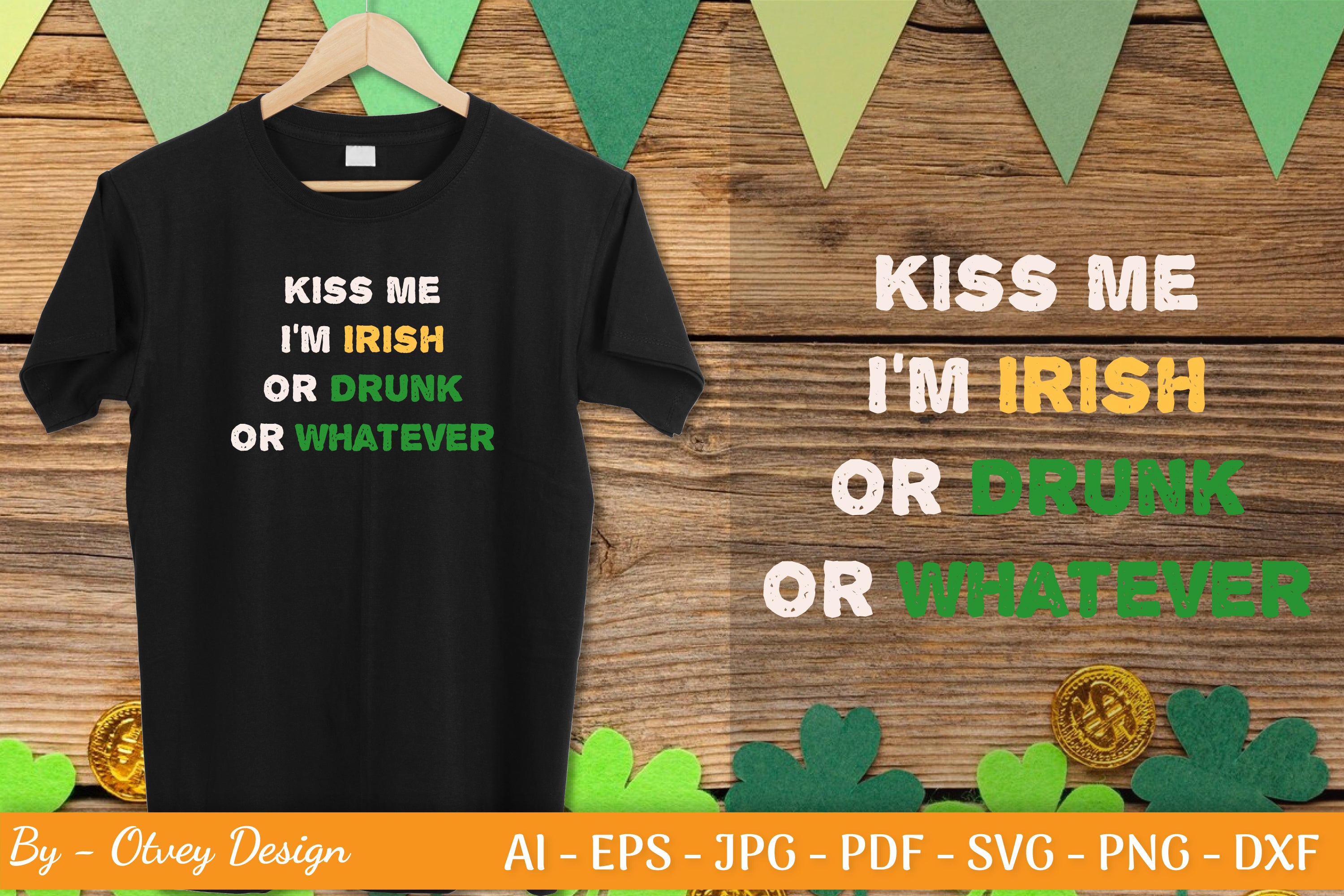 St Patrick's Day Typography SVG Bundle 13 - CraftNest - Digital Crafting and Art