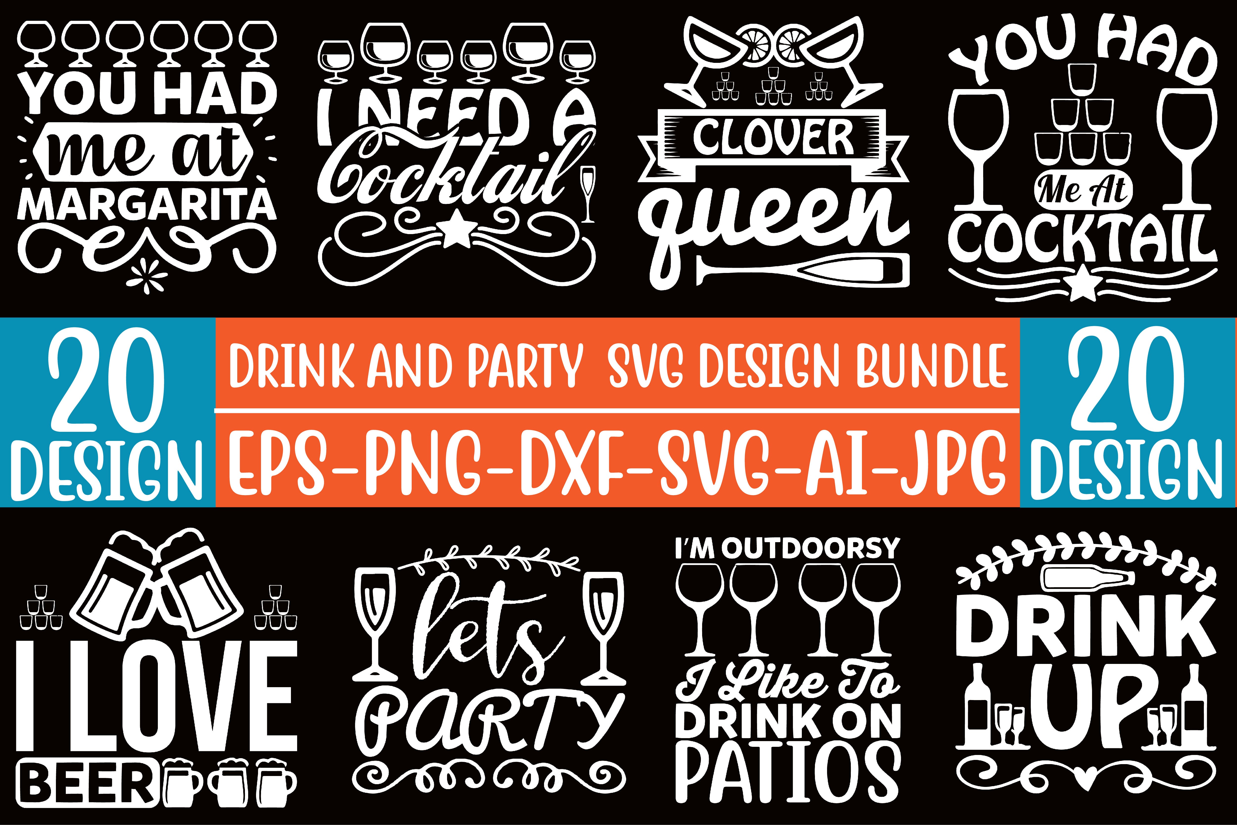 Drink And Party SVG Bundle 3 - CraftNest - Digital Crafting and Art