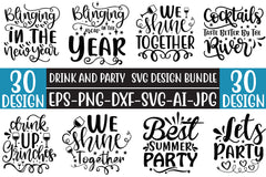 Drink And Party SVG Bundle 2 - CraftNest - Digital Crafting and Art