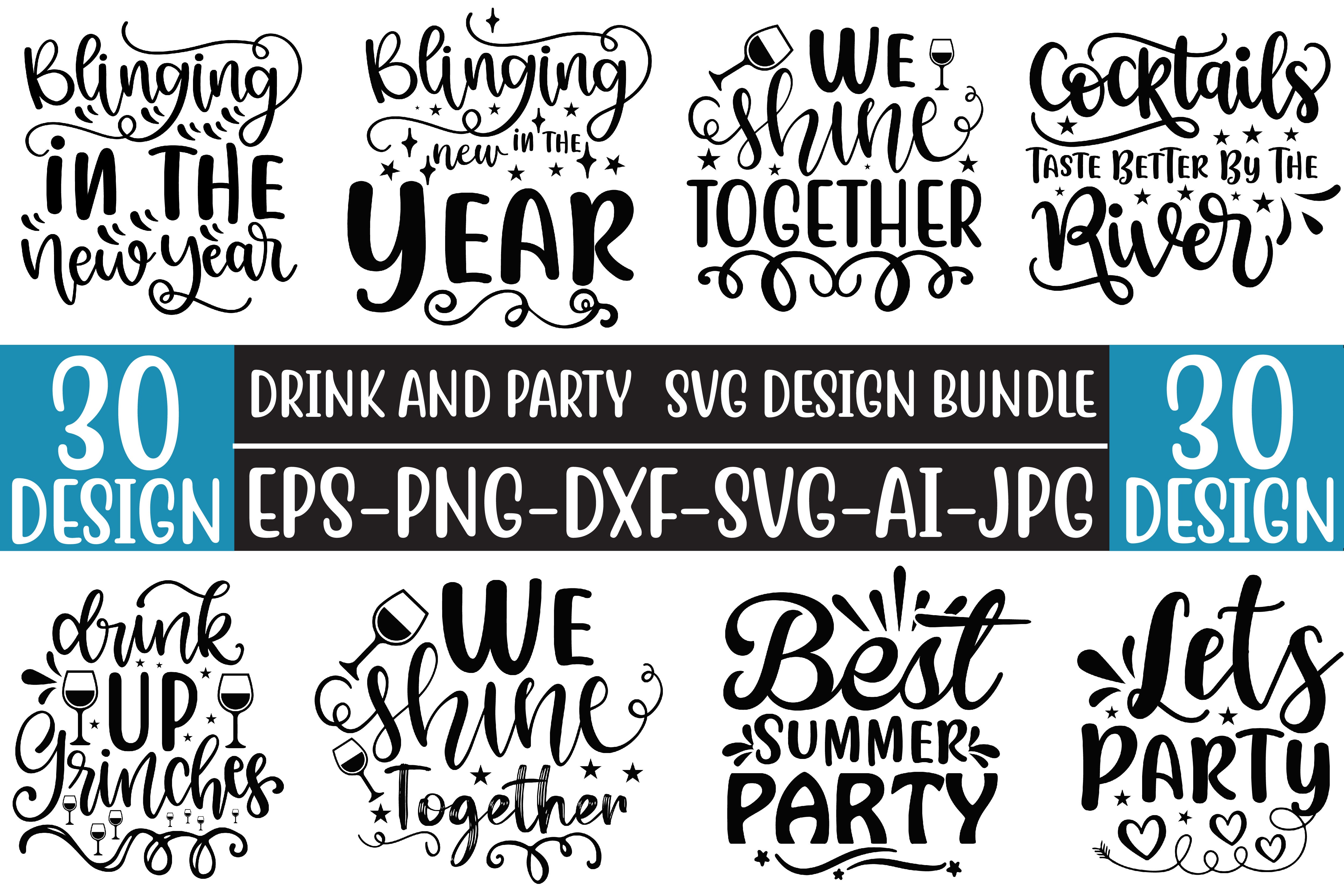 Drink And Party SVG Bundle 2 - CraftNest - Digital Crafting and Art