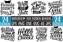 Bathroom SVG Bundle 3 - CraftNest - Digital Crafting and Art
