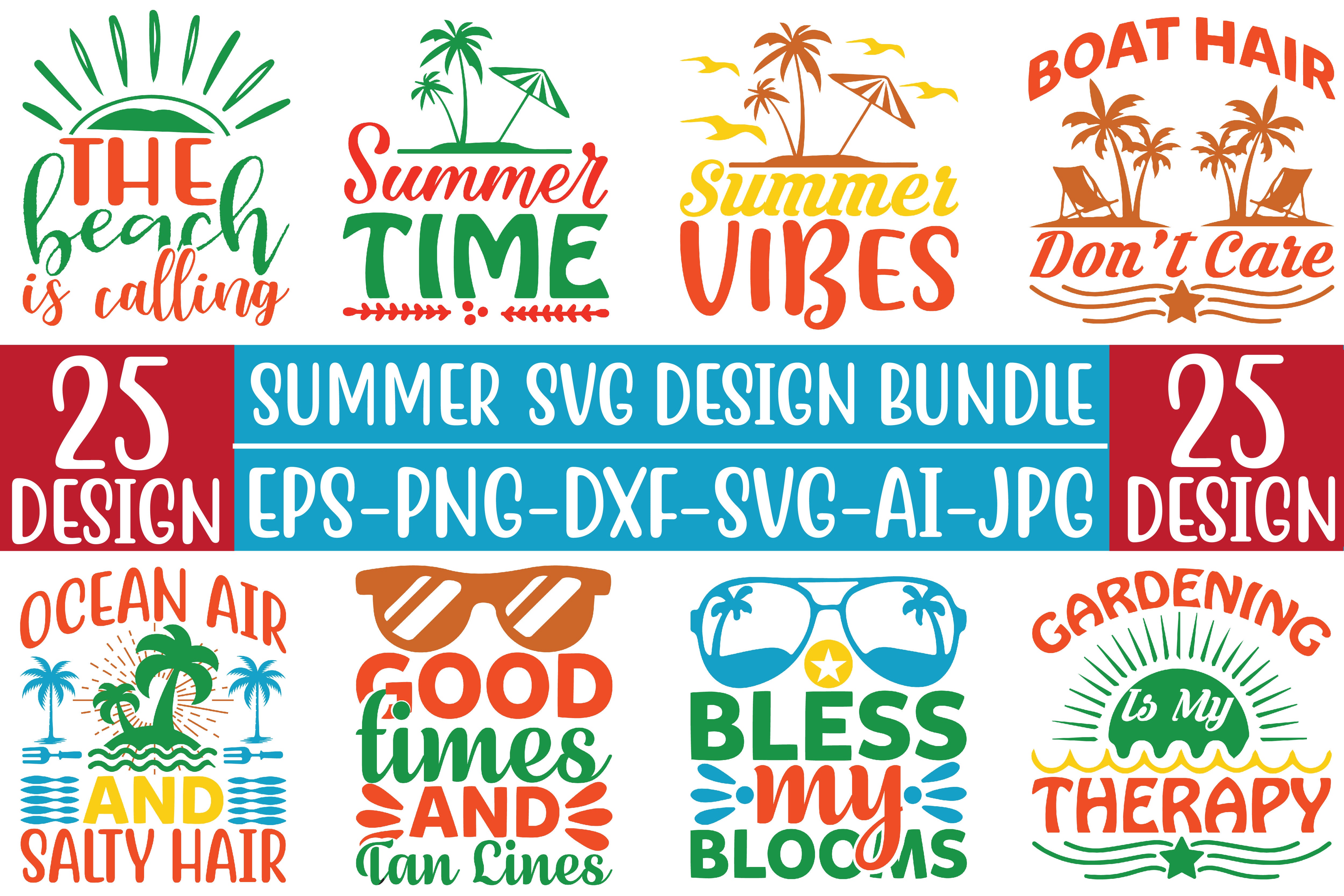 Summer SVG Bundle 11 - CraftNest - Digital Crafting and Art