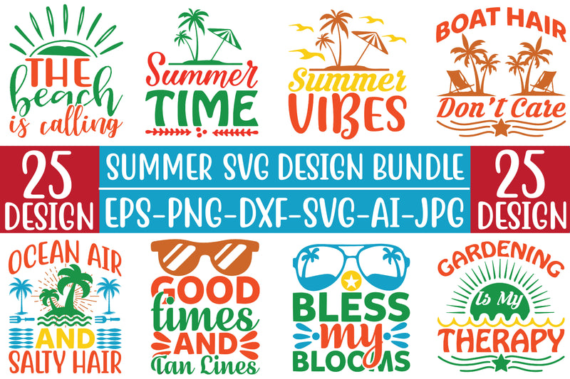 Summer SVG Bundle 11 - CraftNest - Digital Crafting and Art