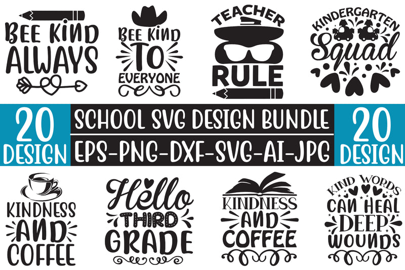 School SVG Bundle 9 - CraftNest - Digital Crafting and Art