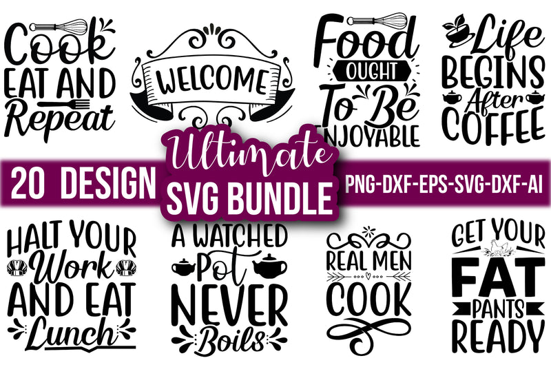 Ultimate Kitchen T-Shirt Bundle - CraftNest - Digital Crafting and Art