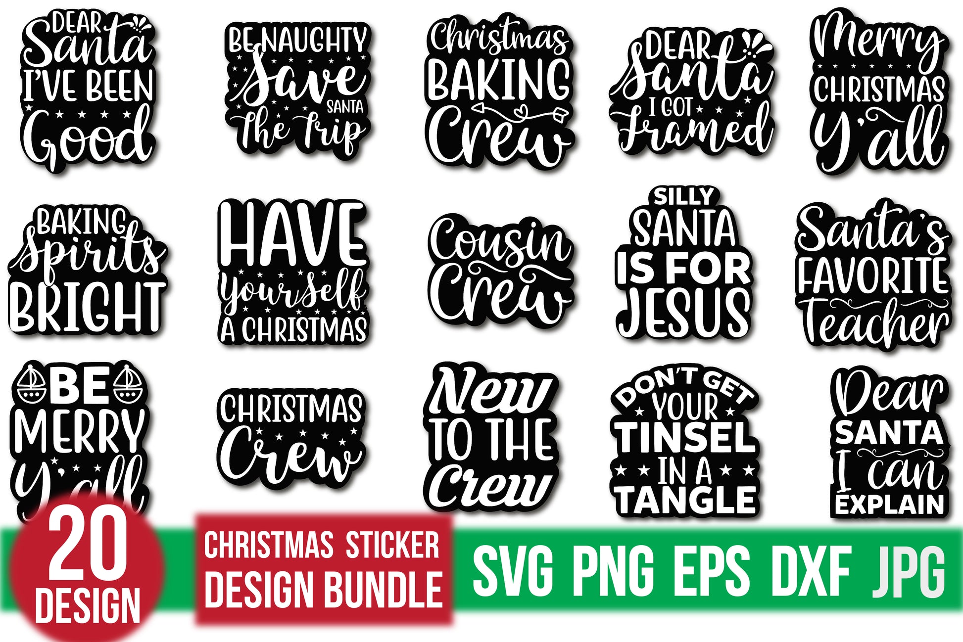 Christmas Sticker Bundle - CraftNest - Digital Crafting and Art