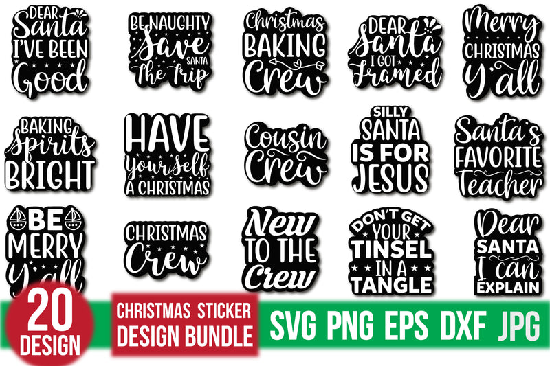 Christmas Sticker Bundle - CraftNest - Digital Crafting and Art