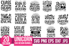 Unicorn SVG Bundle 10 - CraftNest - Digital Crafting and Art