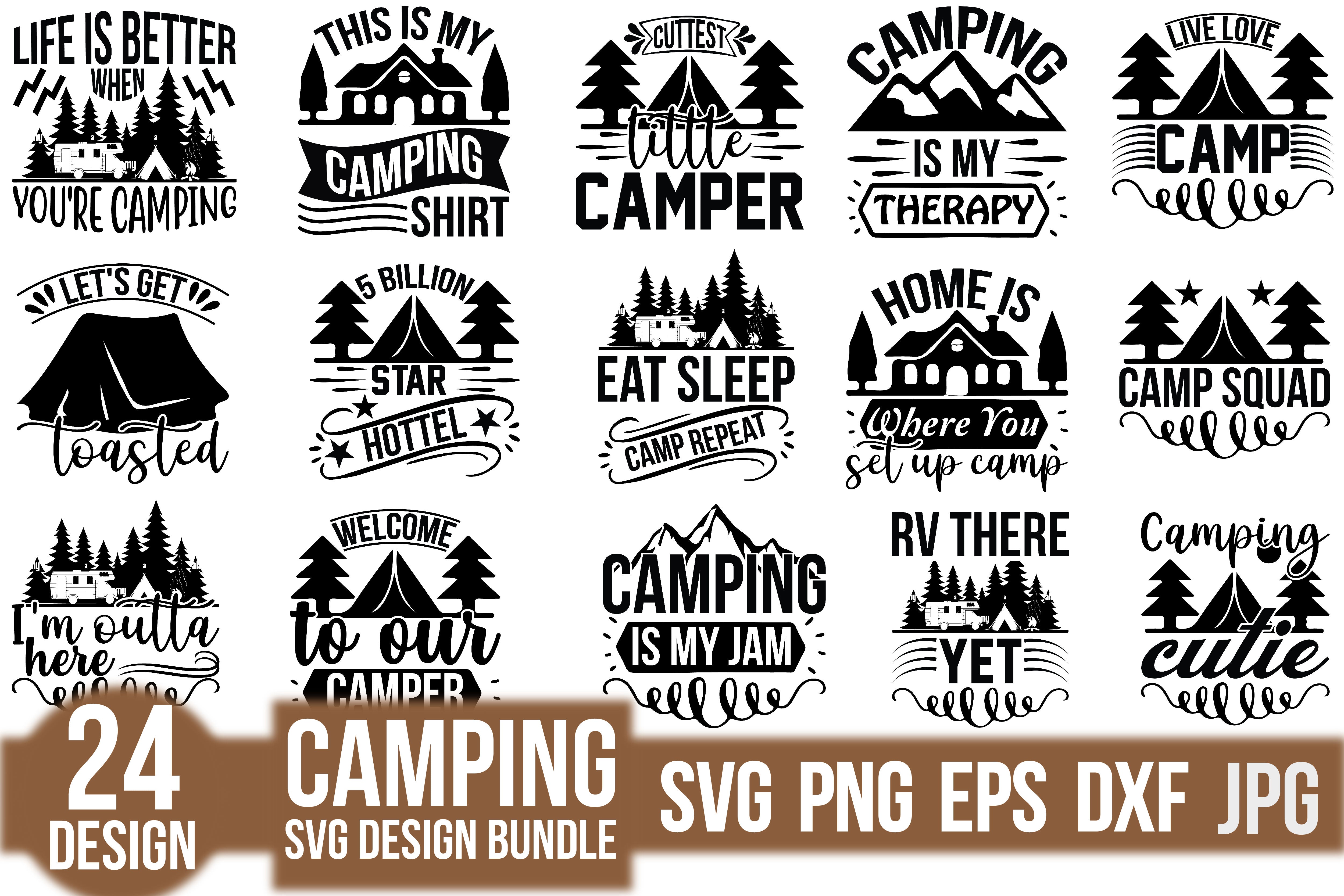 Camping SVG Bundle 11 - CraftNest - Digital Crafting and Art