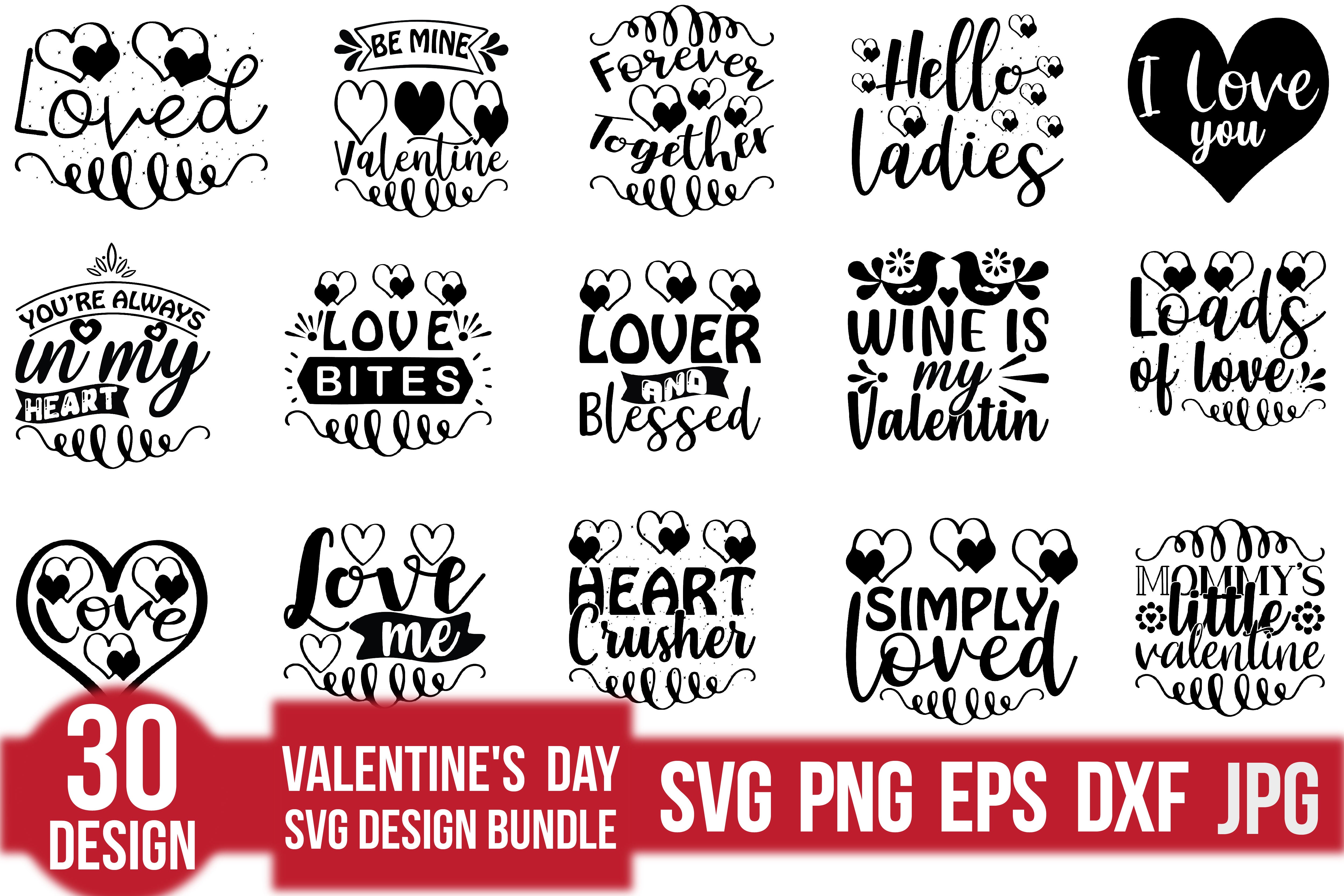 Valentine's Day SVG Bundle 19 - CraftNest - Digital Crafting and Art