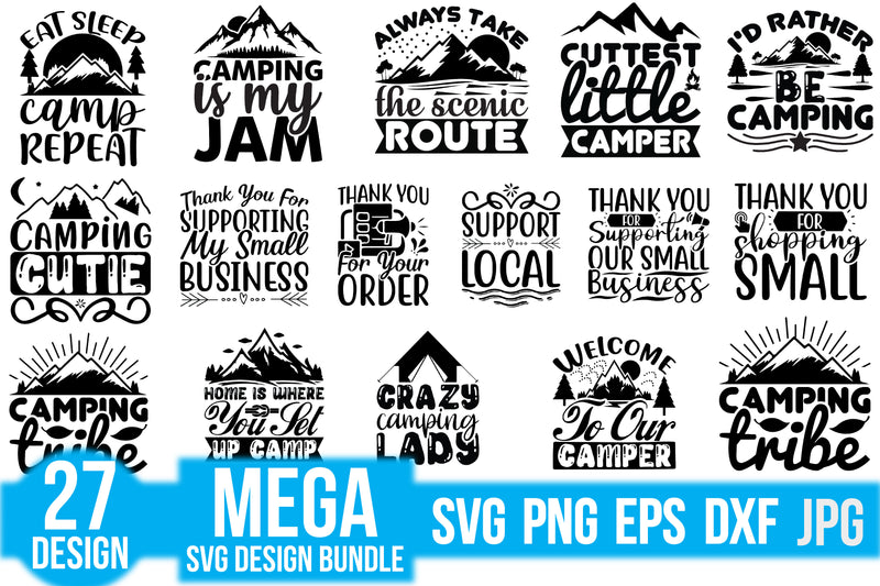 Camping SVG Bundle 9 - CraftNest - Digital Crafting and Art