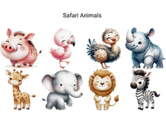 Safari Animals - CraftNest - Digital Crafting and Art