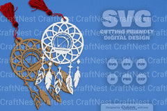 Sagittarius Dream Catcher Laser Cut Clipart Set - CraftNest - Digital Crafting and Art