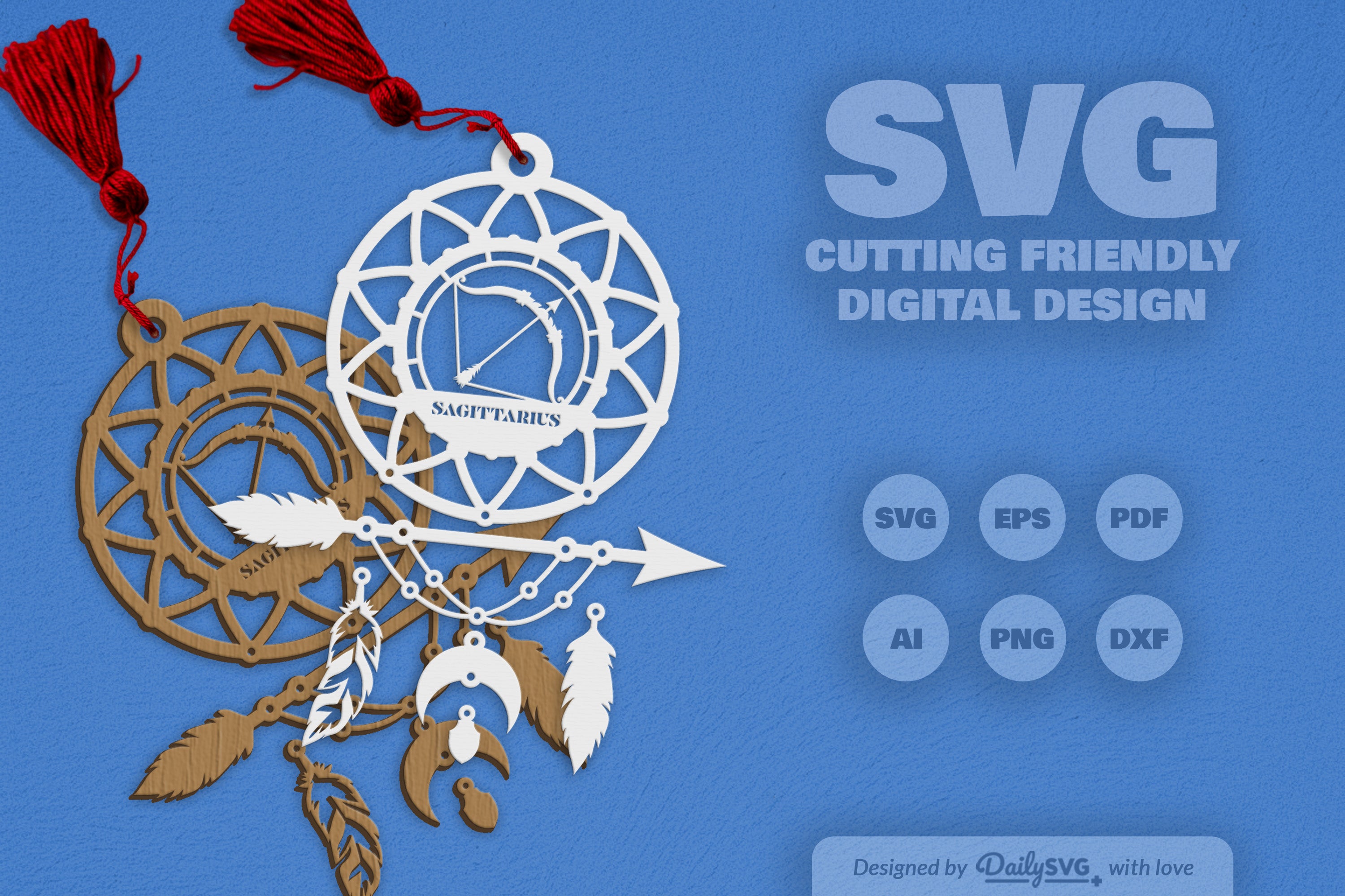 Sagittarius Dream Catcher SVG Bundle Set