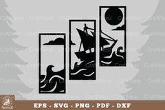 Sailing Ship Home Decor SVG Bundle - CraftNest - Digital Crafting and Art