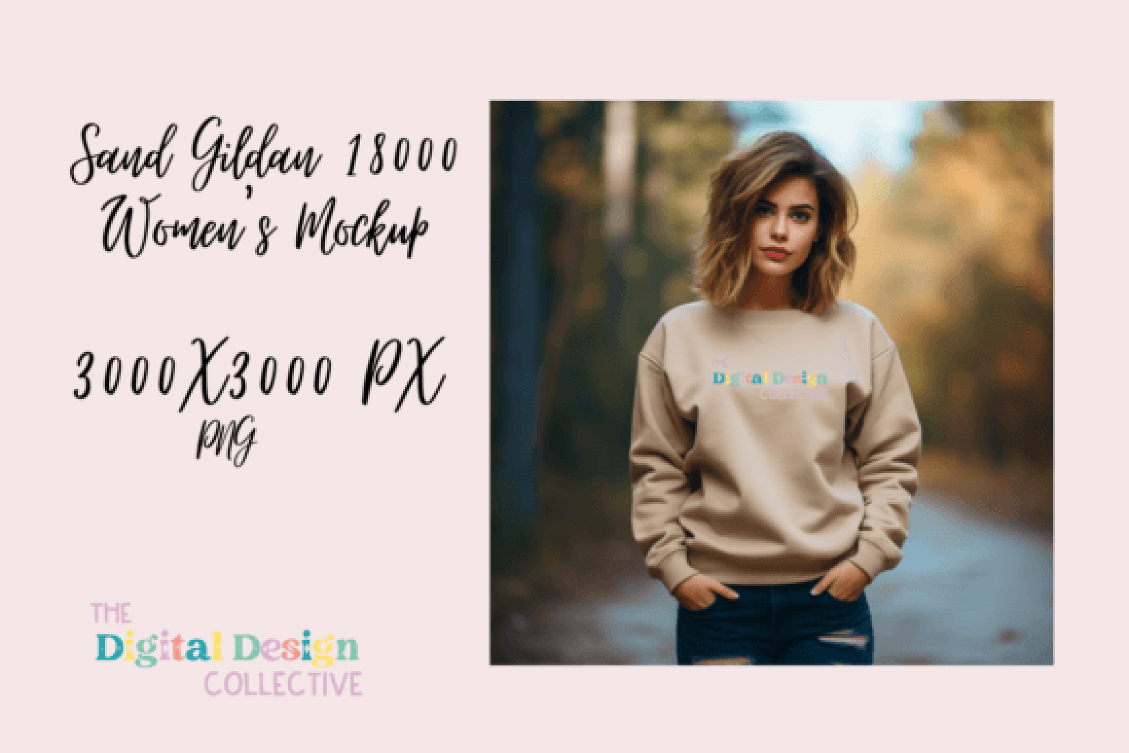 Gildan Women's Mockup Design Template