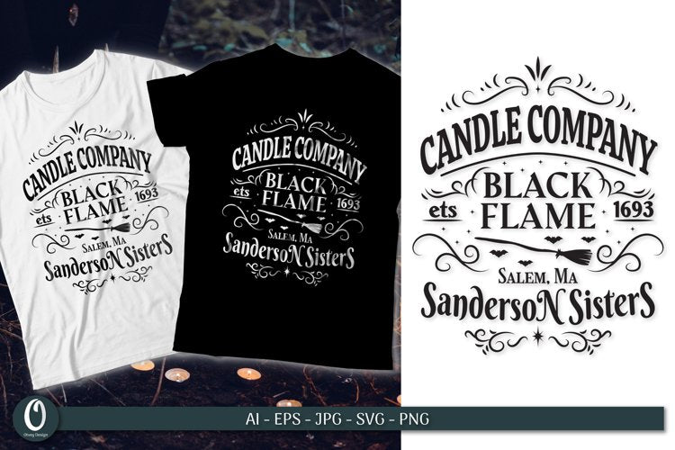 Sanderson Sisters Black Flame SVG Bundle - CraftNest - Digital Crafting and Art
