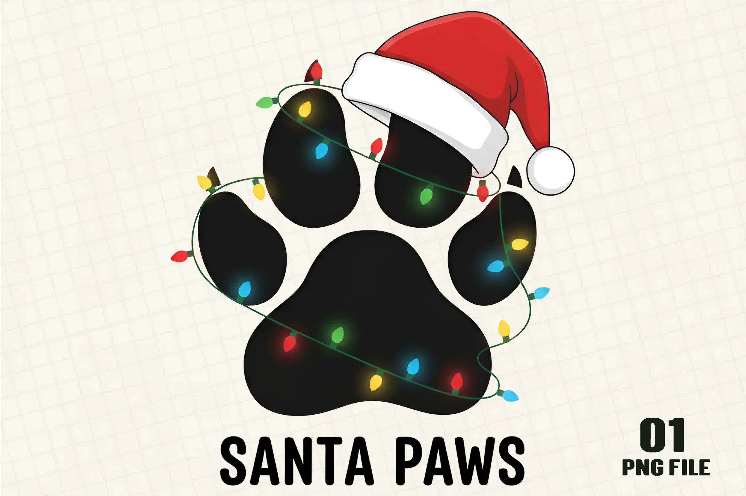 Santa Paws Christmas Clipart Bundle - CraftNest - Digital Crafting and Art