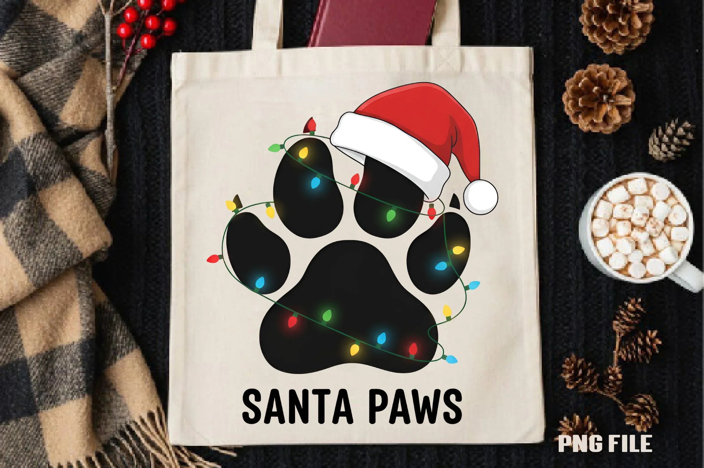 Santa Paws Christmas Clipart Bundle - CraftNest - Digital Crafting and Art