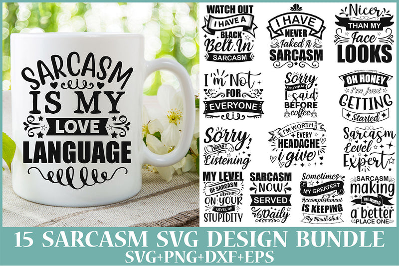 Sarcasm SVG Bundle - CraftNest - Digital Crafting and Art