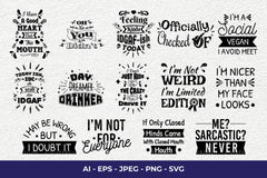 Sarcastic SVG Bundle - CraftNest - Digital Crafting and Art