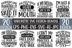 Sarcastic SVG Bundle - CraftNest - Digital Crafting and Art