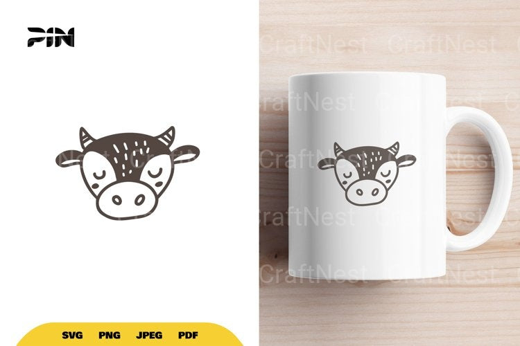 Scandinavian Doodle Cow Clipart Bundle - CraftNest - Digital Crafting and Art