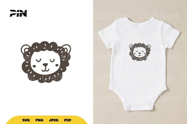 Scandinavian Doodle Lion SVG Bundle - CraftNest - Digital Crafting and Art