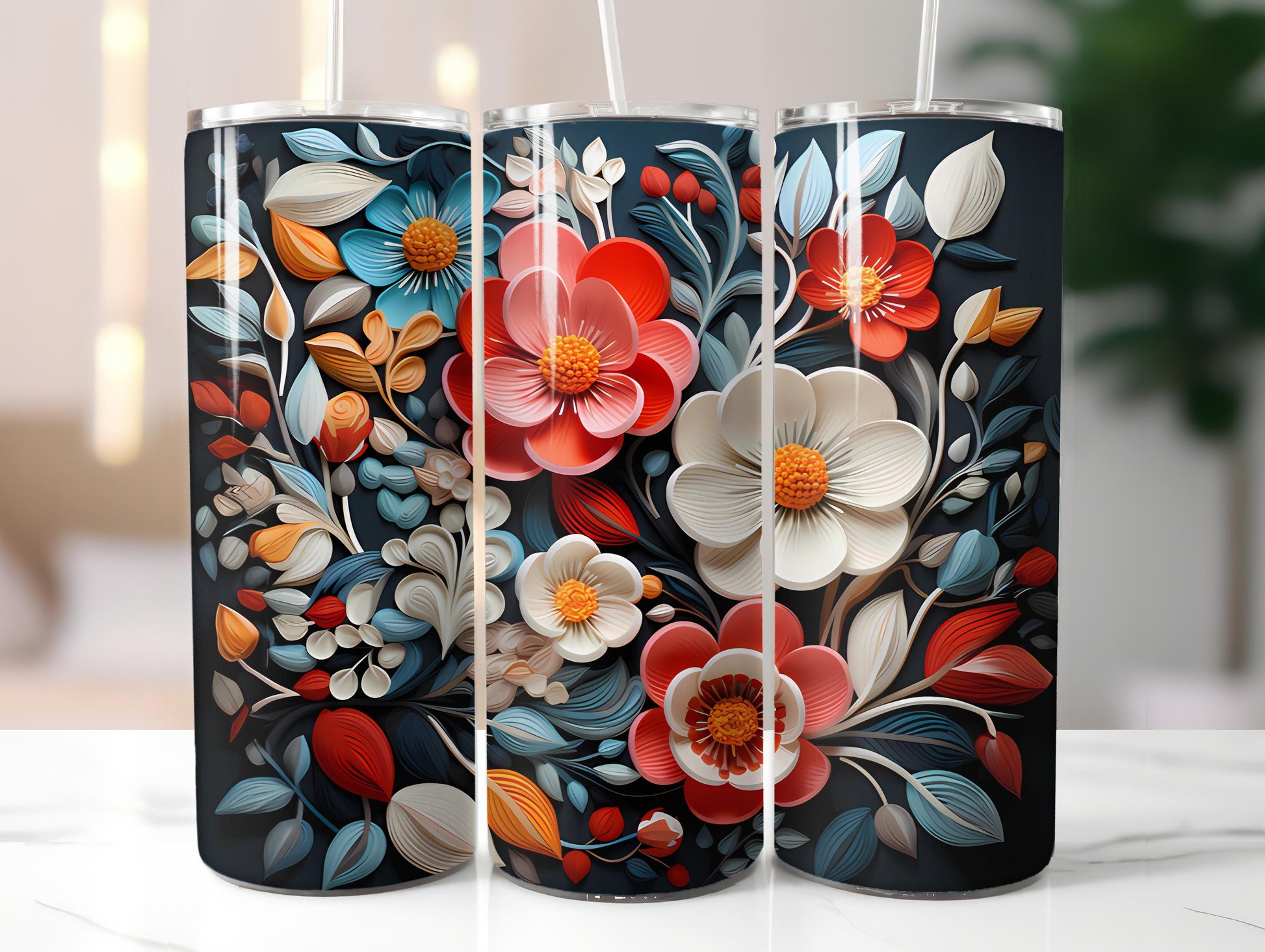 Scandinavian Spring 2 Tumbler Wrap - CraftNest