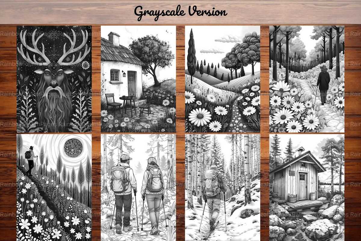 Scandinavian Summer Coloring Books - CraftNest - Digital Crafting and Art