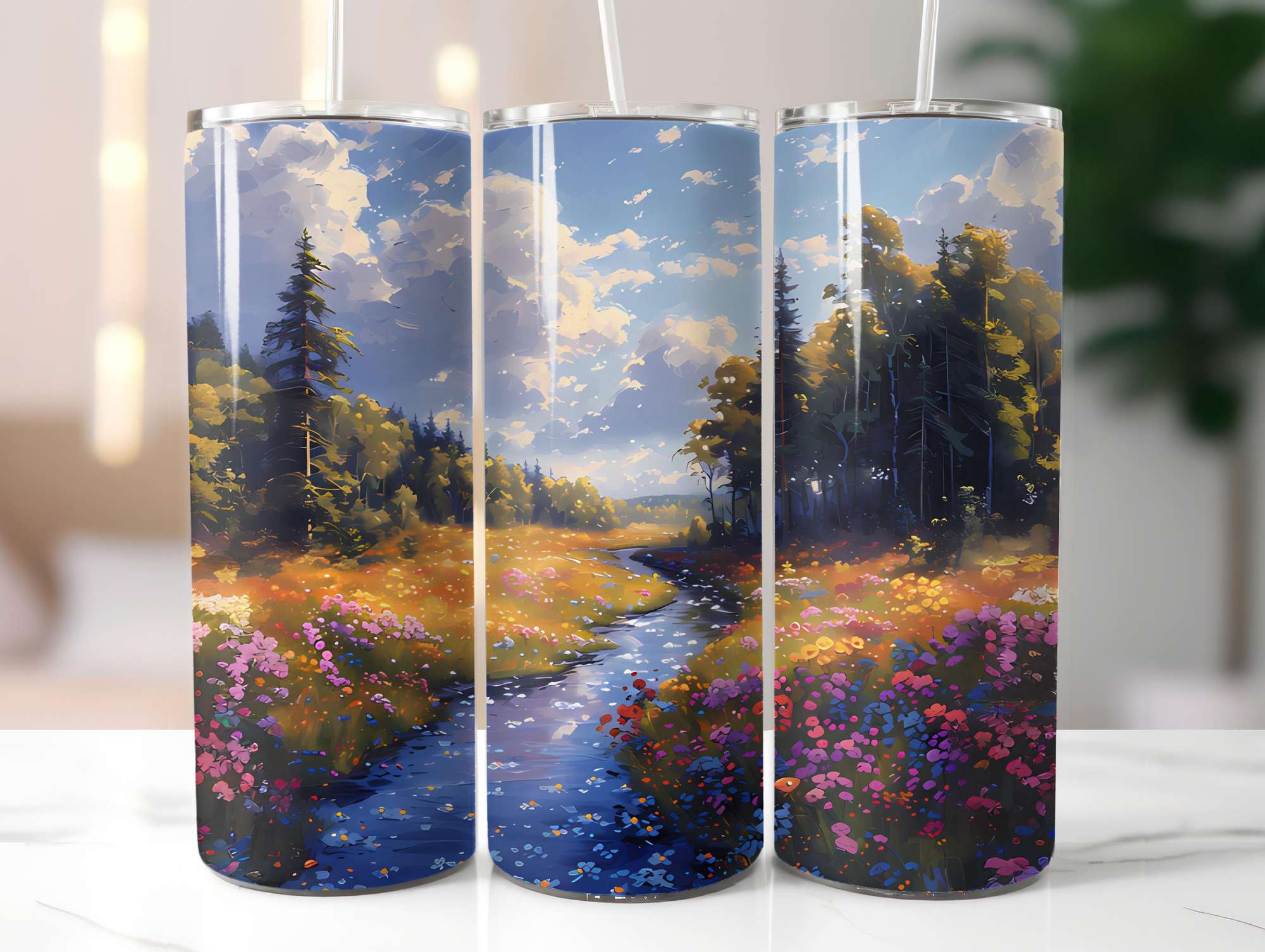 Scandinavian Summer 5 Tumbler Wrap - CraftNest - Digital Crafting and Art