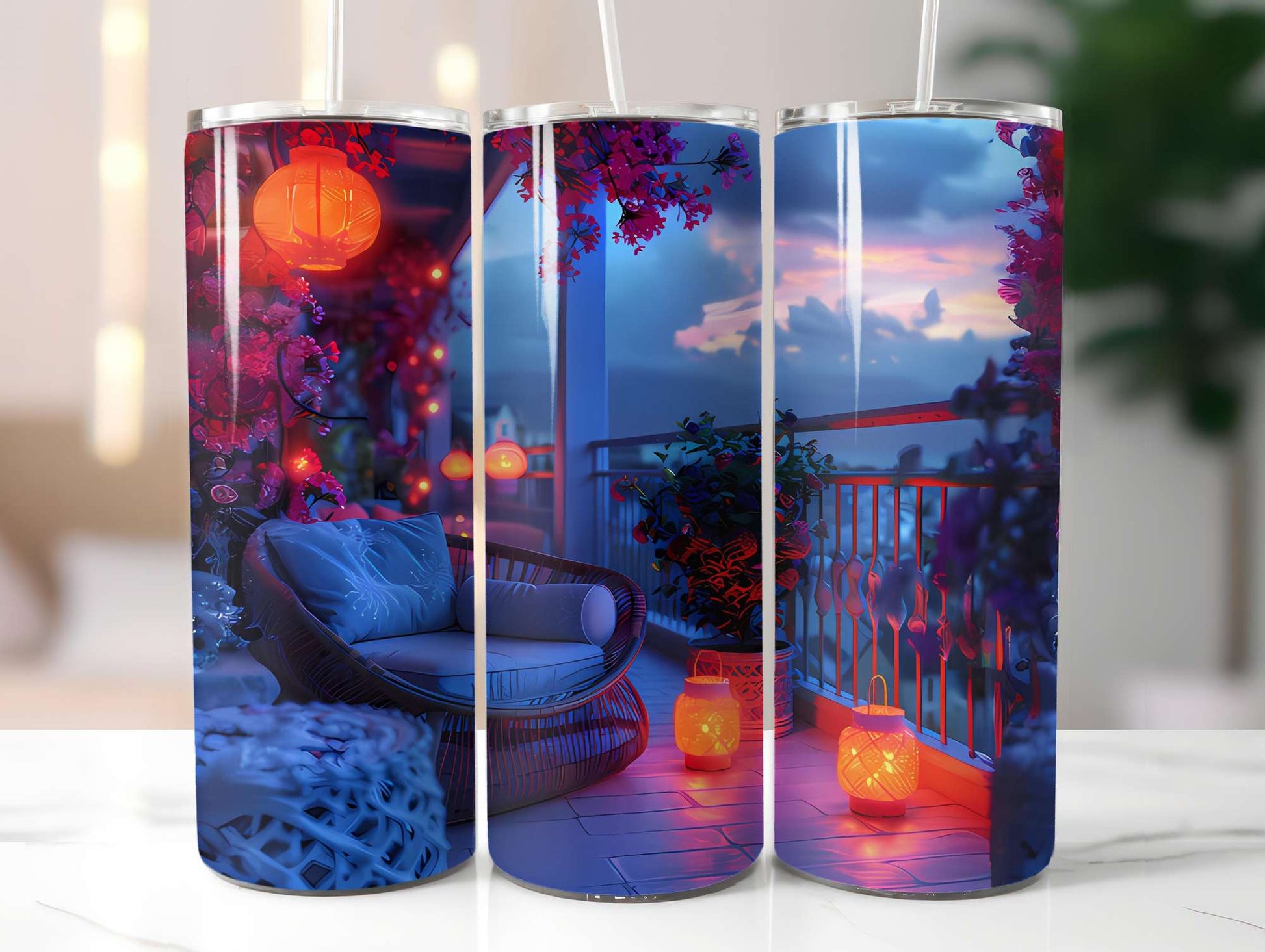 Scandinavian Summer 3 Tumbler Wrap - CraftNest - Digital Crafting and Art