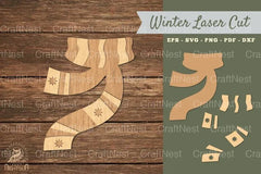 Scarf Laser Cut Decoration Clipart Bundle - CraftNest - Digital Crafting and Art