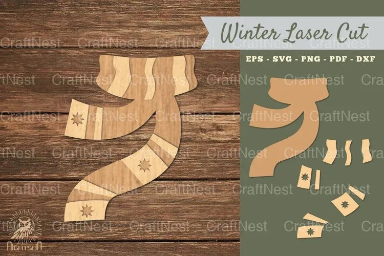 Scarf Laser Cut Decoration Clipart Bundle - CraftNest - Digital Crafting and Art