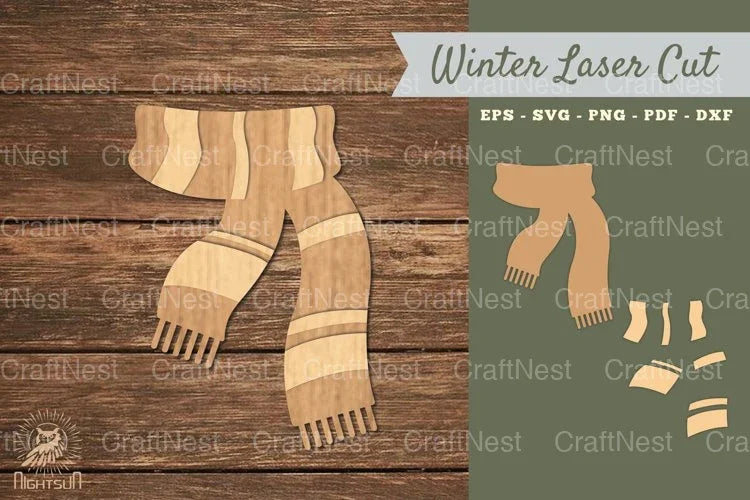 Scarf Laser Cut Decoration Clipart Bundle - CraftNest - Digital Crafting and Art